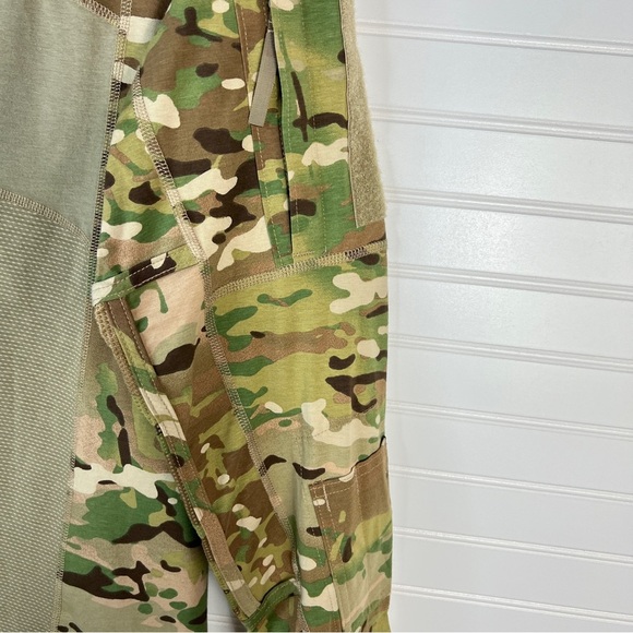 Army Combat Camo FR Shirt Small Padded Elbows Patchable Sleeves Military - Picture 5 of 13